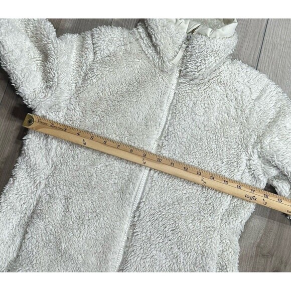 Helly Hansen Womens Deep Pile Fleece Jacket Full Zip Size Small Cream Ivory - Picture 7 of 9